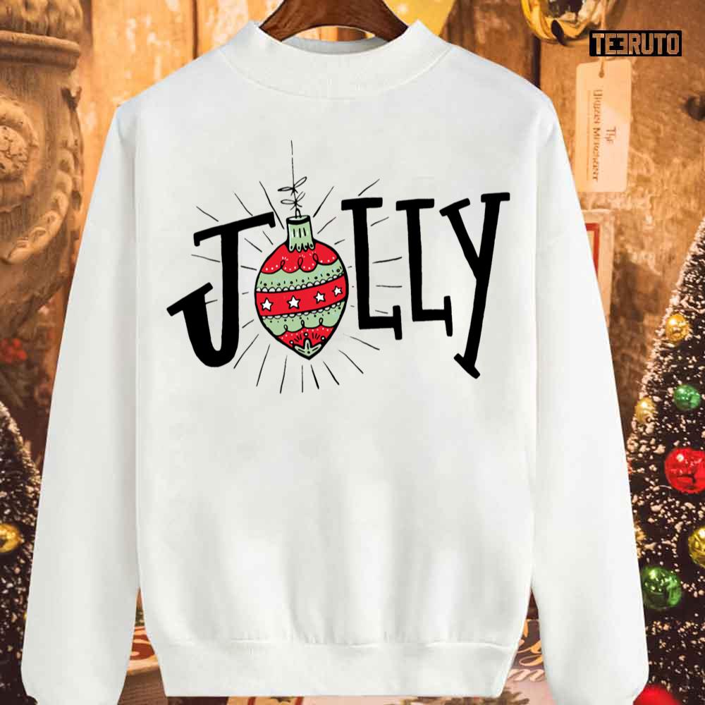 Holly Jolly Christmas Ornaments Unisex Sweatshirt