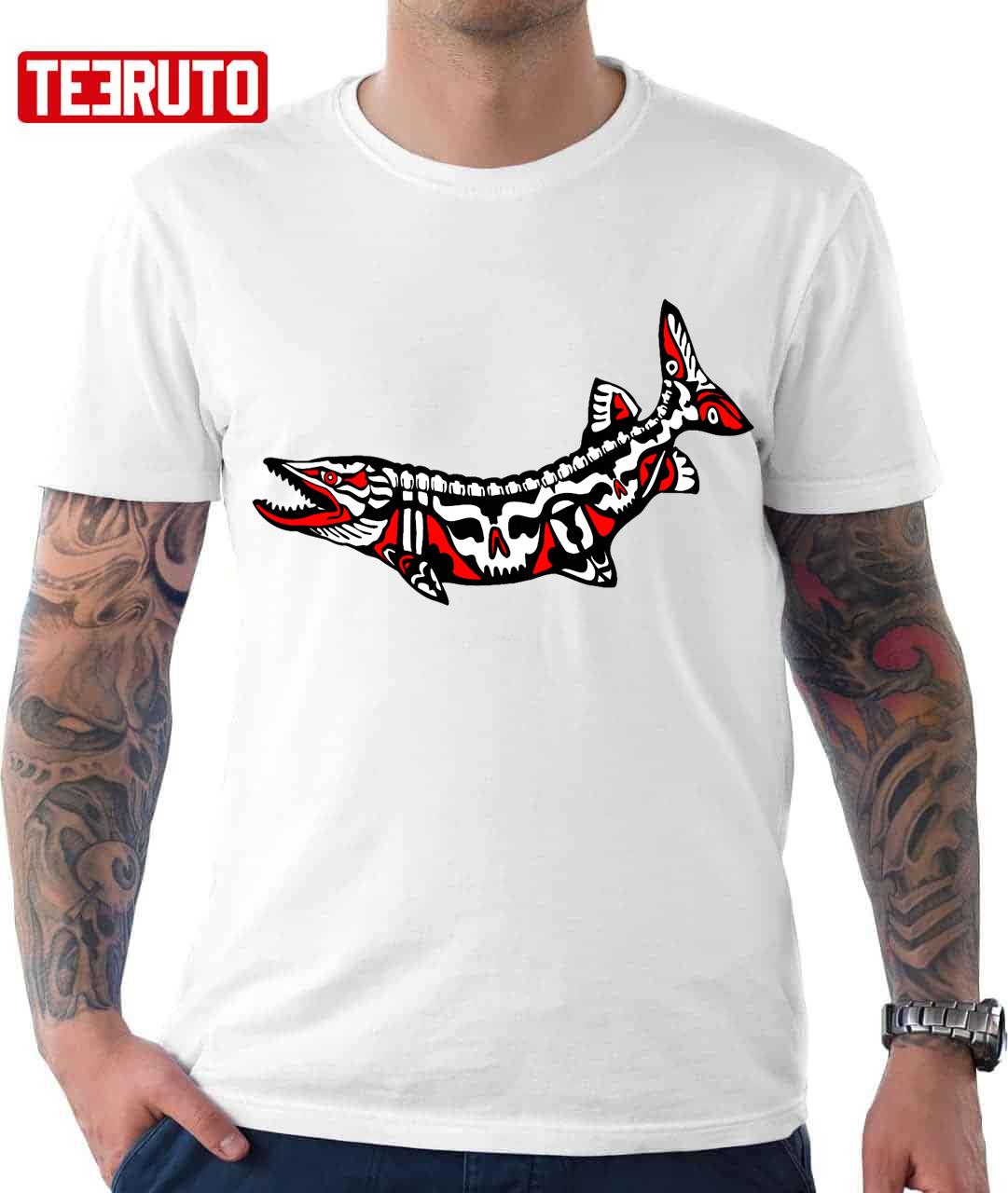 Inuit Muskie Fishing Unisex TShirt Teeruto