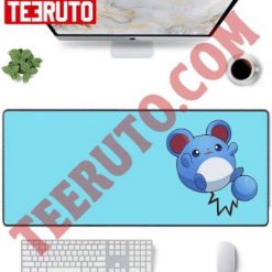 Marill Pokémon Light Blue Design Mouse Pad