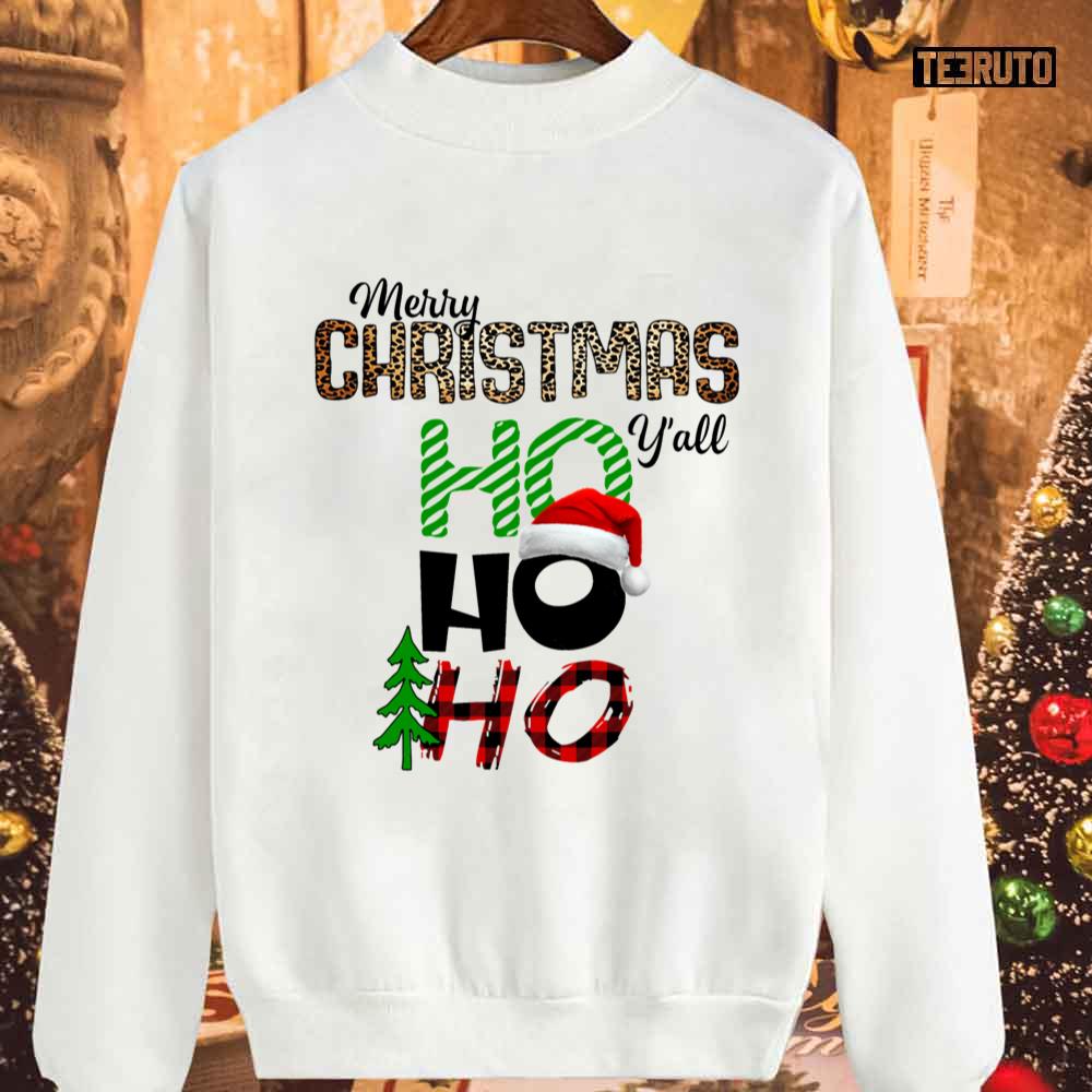 Merry Chrismas Y’all Hohoho Unisex Sweatshirt