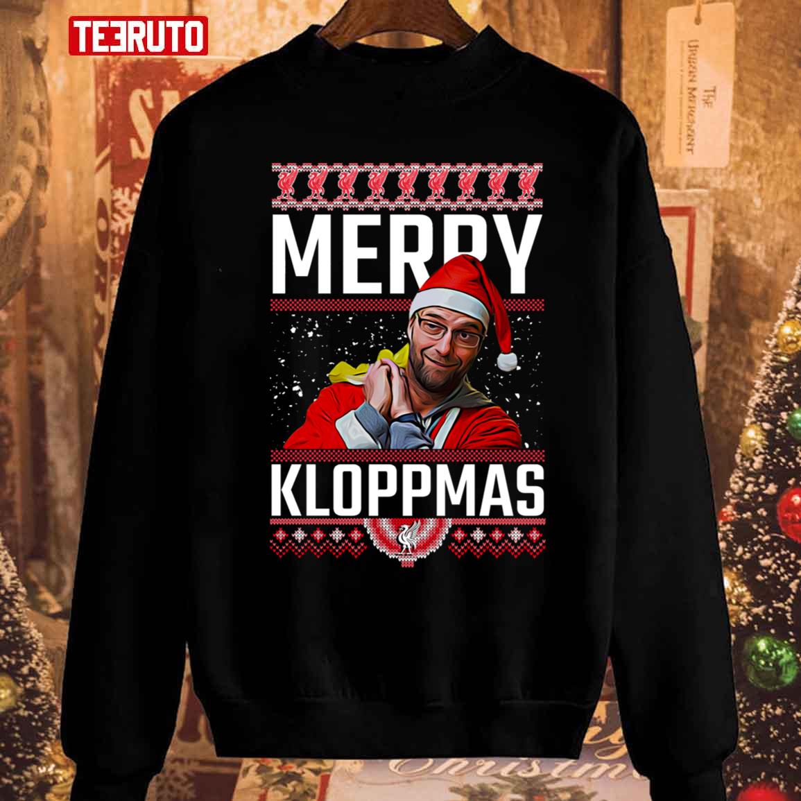 Merry Kloppmas Jurgen Klopp Lfc Christmas Unisex Sweatshirt