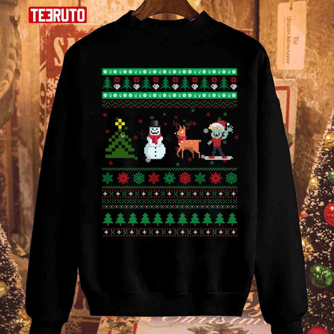Minecraft Styled Christmas 1 Sweatshirt