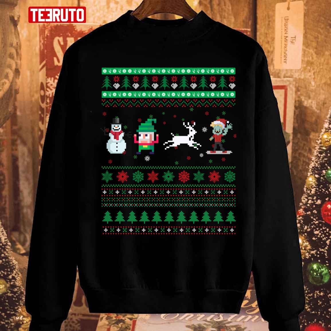 Minecraft Styled Christmas 2 Sweatshirt