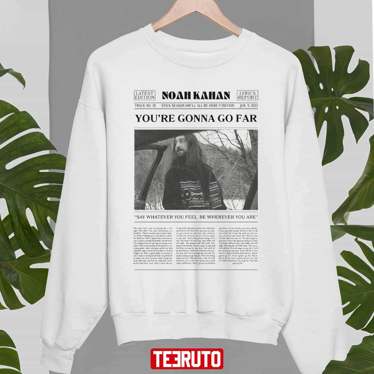 Noah Kahan Retro Newspaper Unisex Sweatshirt