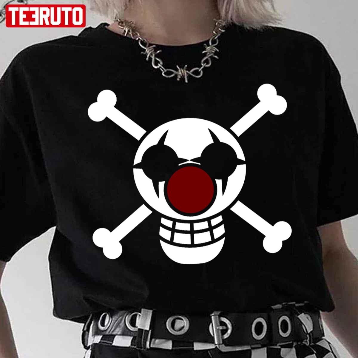 Buggy One Piece , One Piece Pirates Cross Guild Anime Unisex Tshirt ALL  SIZES