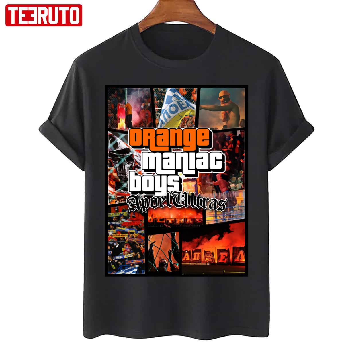 Orange Maniac Boys Apoel Ultras Unisex T-Shirt