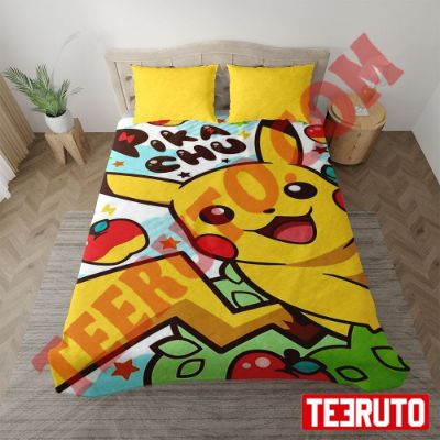 Pikachu Fanart Pokemon Cartoon Bedding Sets