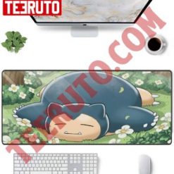 Pokemon Snorlax Sleeping In Forest Mouse Pad