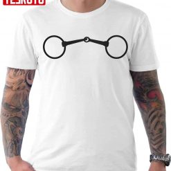 Smooth Snaffle Horse Bit Dark Unisex T-Shirt