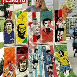 Soccer Legends Football Legend Ronaldino Quilt Blanket