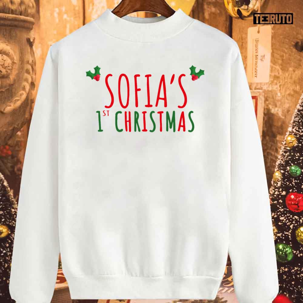 Sofia’s First Christmas Personalised Name Unisex Sweatshirt