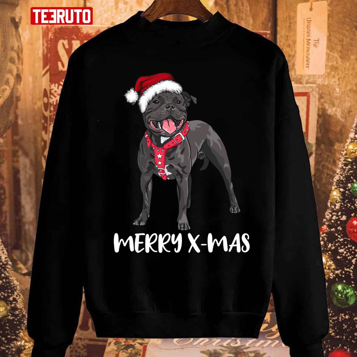 Staffordshire Bull Terrier Christmas Unisex Sweatshirt