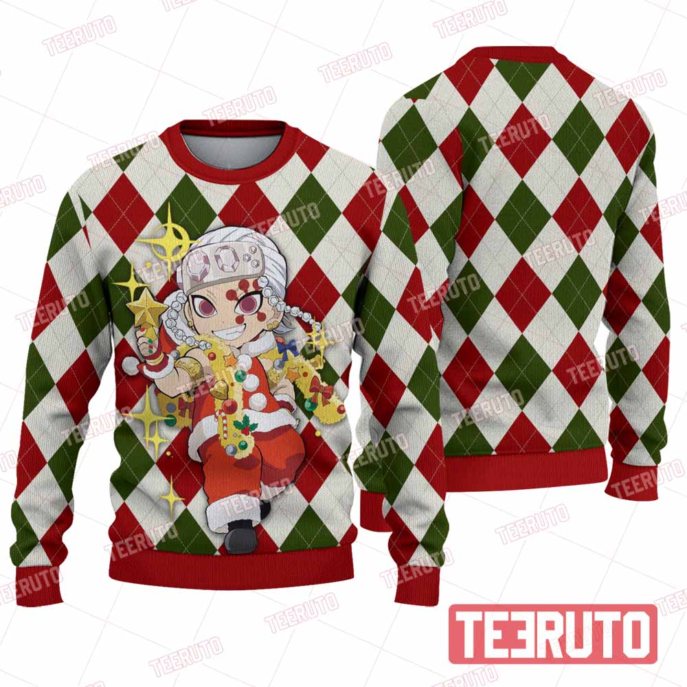 Tengen Uzui Demon Slayer (Ver 01) Christmas Agyle Knitted Sweater