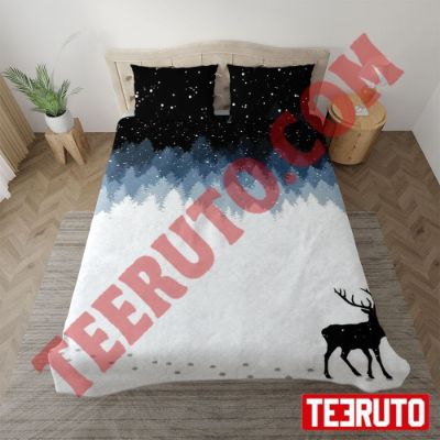 The Lost Reindeer Winter Night Christmas Bedding Sets