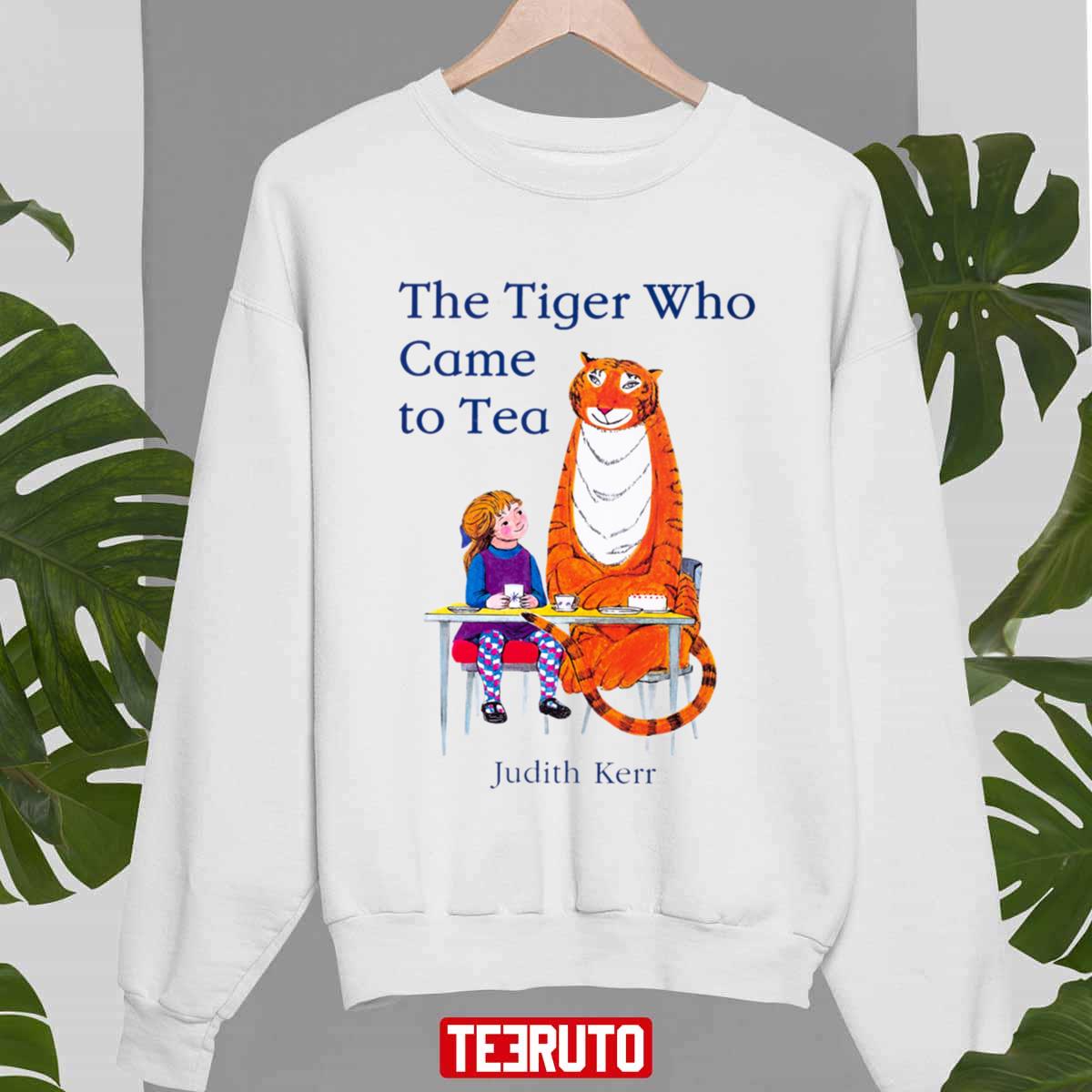 The Tiger Who Came To Tea Vintage Cover Illustration Unisex Sweatshirt