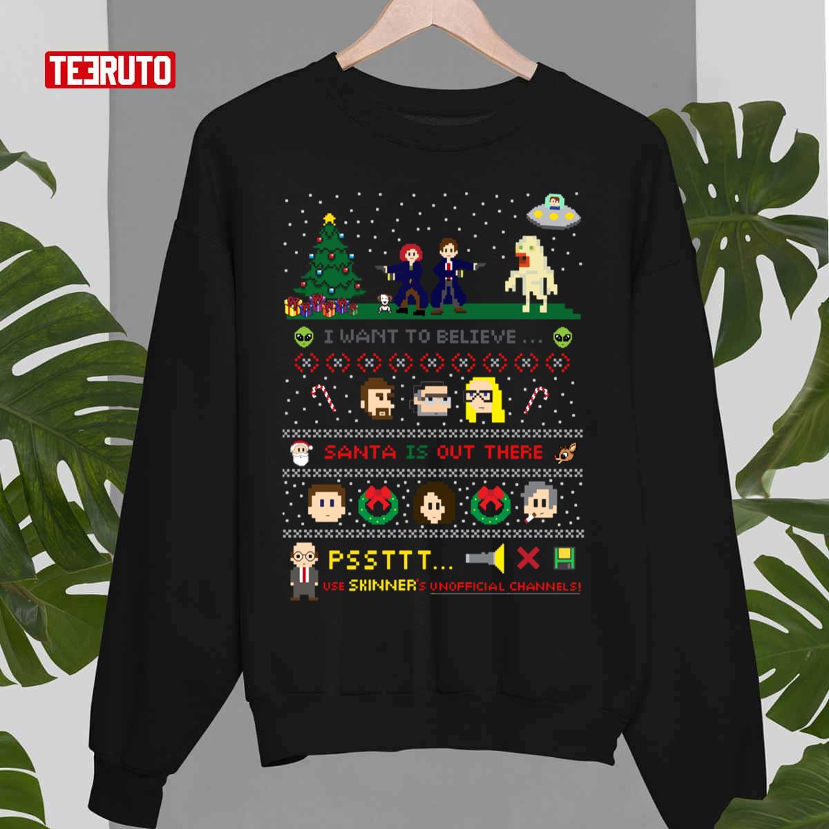 The X Files Christmas Santa Is Out There Unisex Sweatshirt