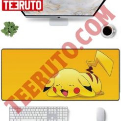 Tired Pikachu Yellow Pokemon Mouse Pad