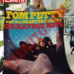 Tom Petty Greatest Hits Vinyl Record Quilt Blanket