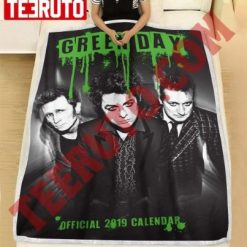 Vintage Green Day Official 2019 Fleece Blanket