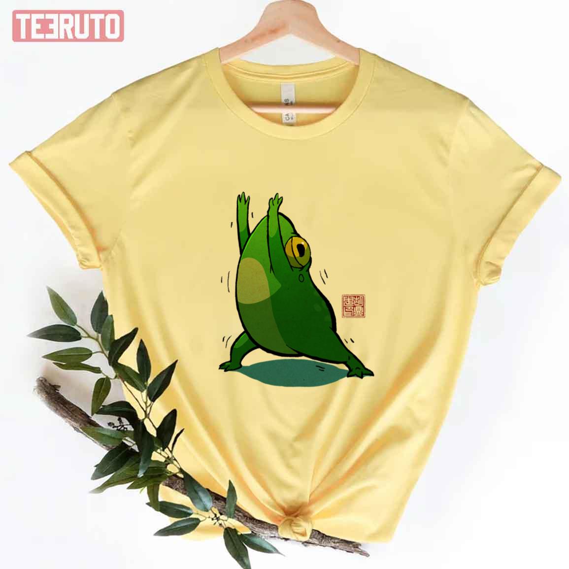 Warrior Pose Yoga Frog Unisex T-Shirt