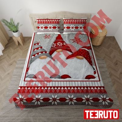 Winter Whimsy Gnomes Christmas Bedding Sets