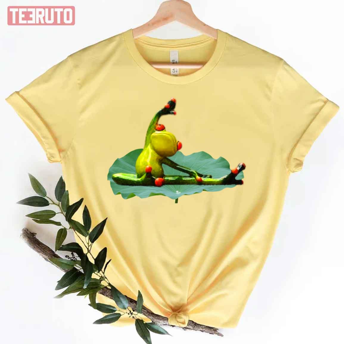 Yoga Frogs Stretching Unisex T-Shirt