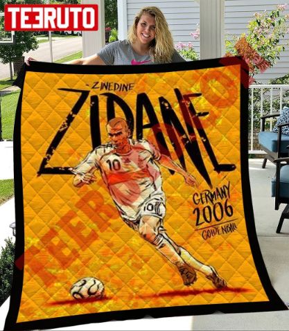 Zidane Soccer Player Football Quilt Blanket