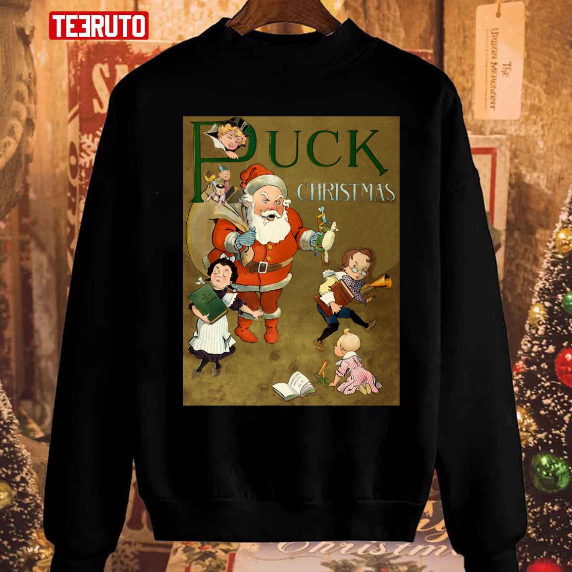 1901 Puck Magazine Christmas Issue Santa Unisex Sweatshirt