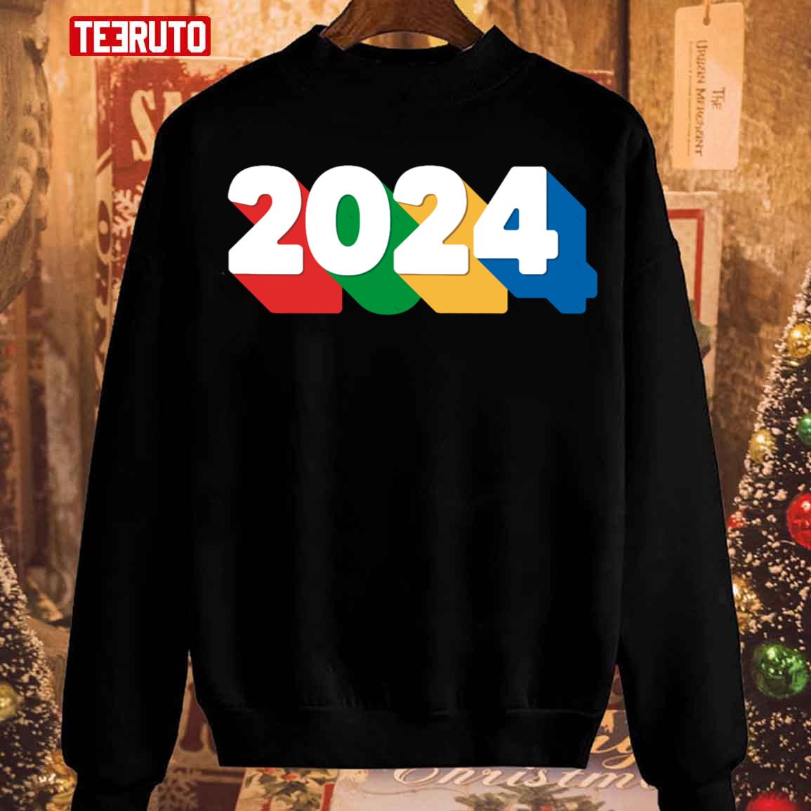 2024 Colorful Happy New Year Sweatshirt