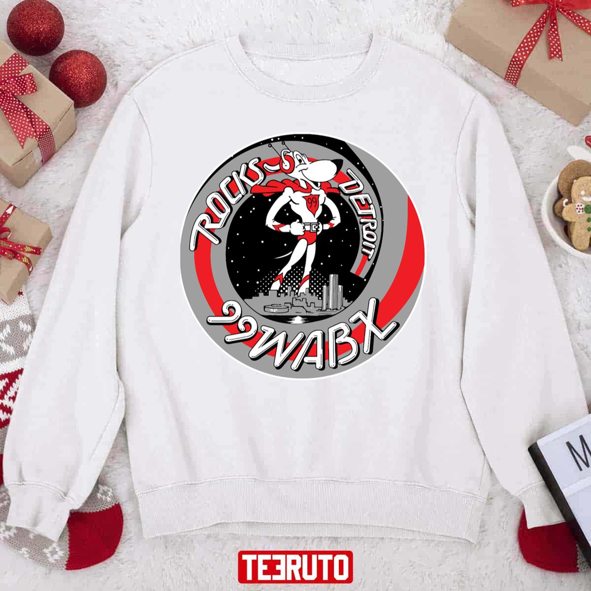 99 Wabx Rocks Detroit Retro Radio Station Unisex Sweatshirt