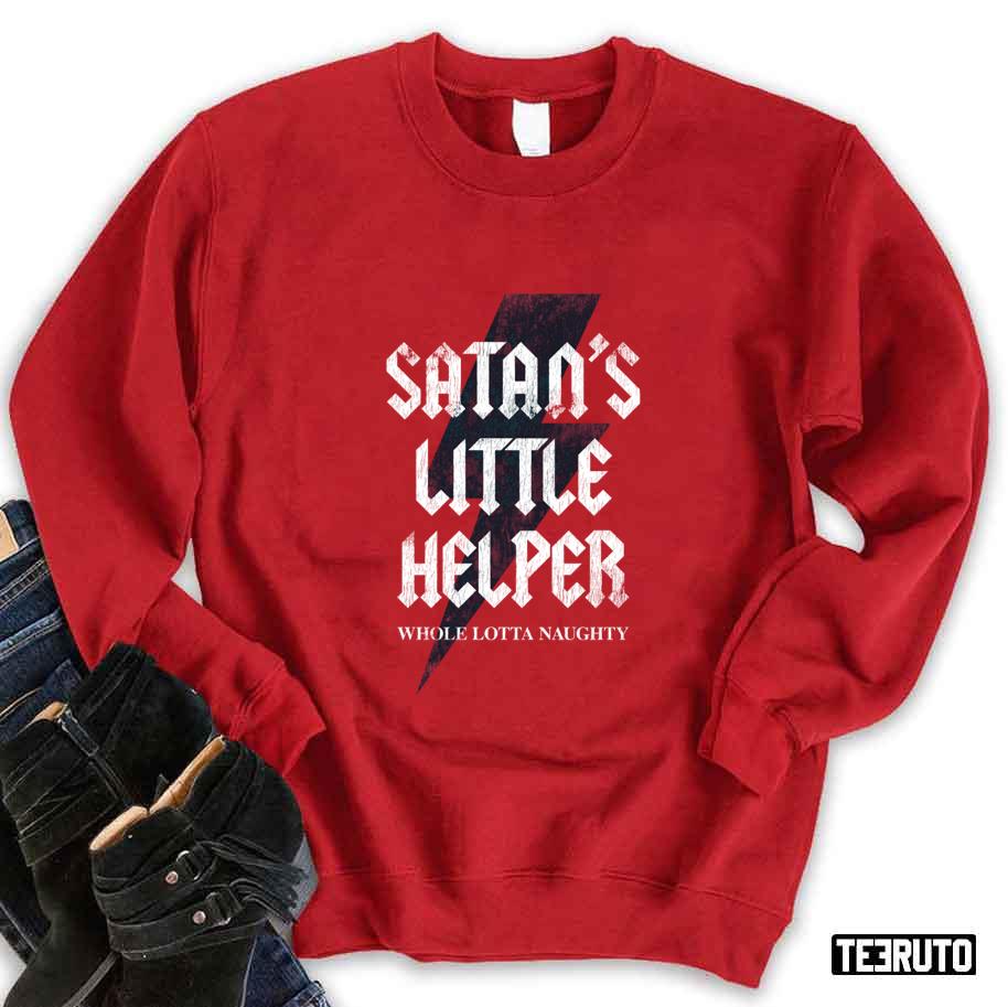 Acdc Christmas Satan’s Little Helper Sweatshirt