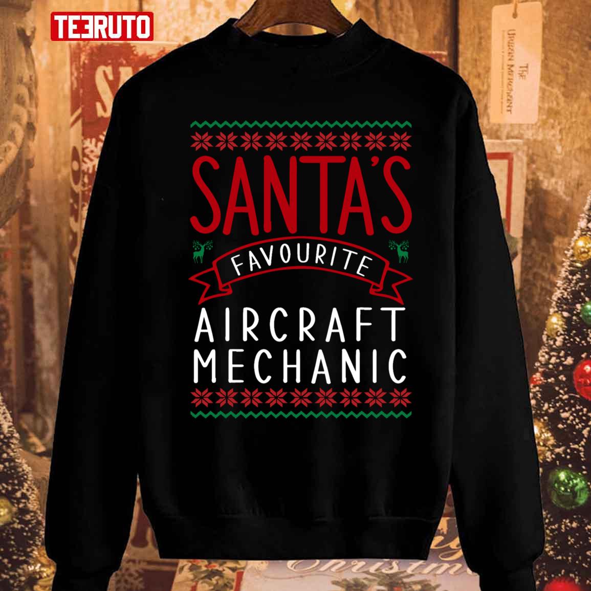 Aircraft Mechanic Christmas For Aircraft Mechanics Unisex Sweatshirt