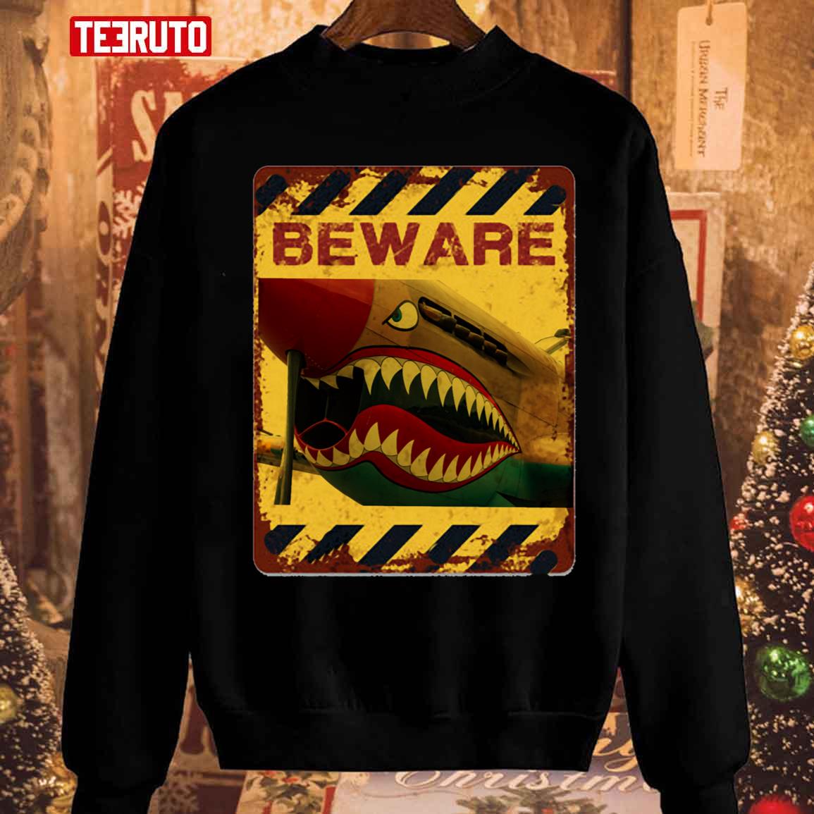 Aircraft P 51 Beware Unisex Sweatshirt