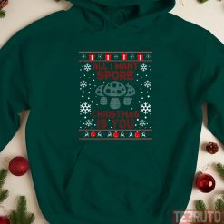 All I Want Spore Christmas Mushroom Hunting Noel Unisex Sweatshirt