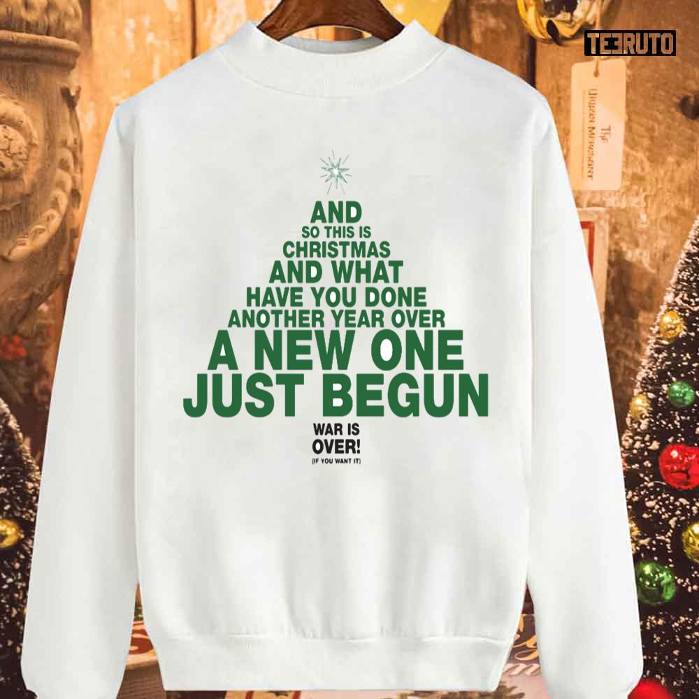 And So This Is Christmas Graphic Sweatshirt