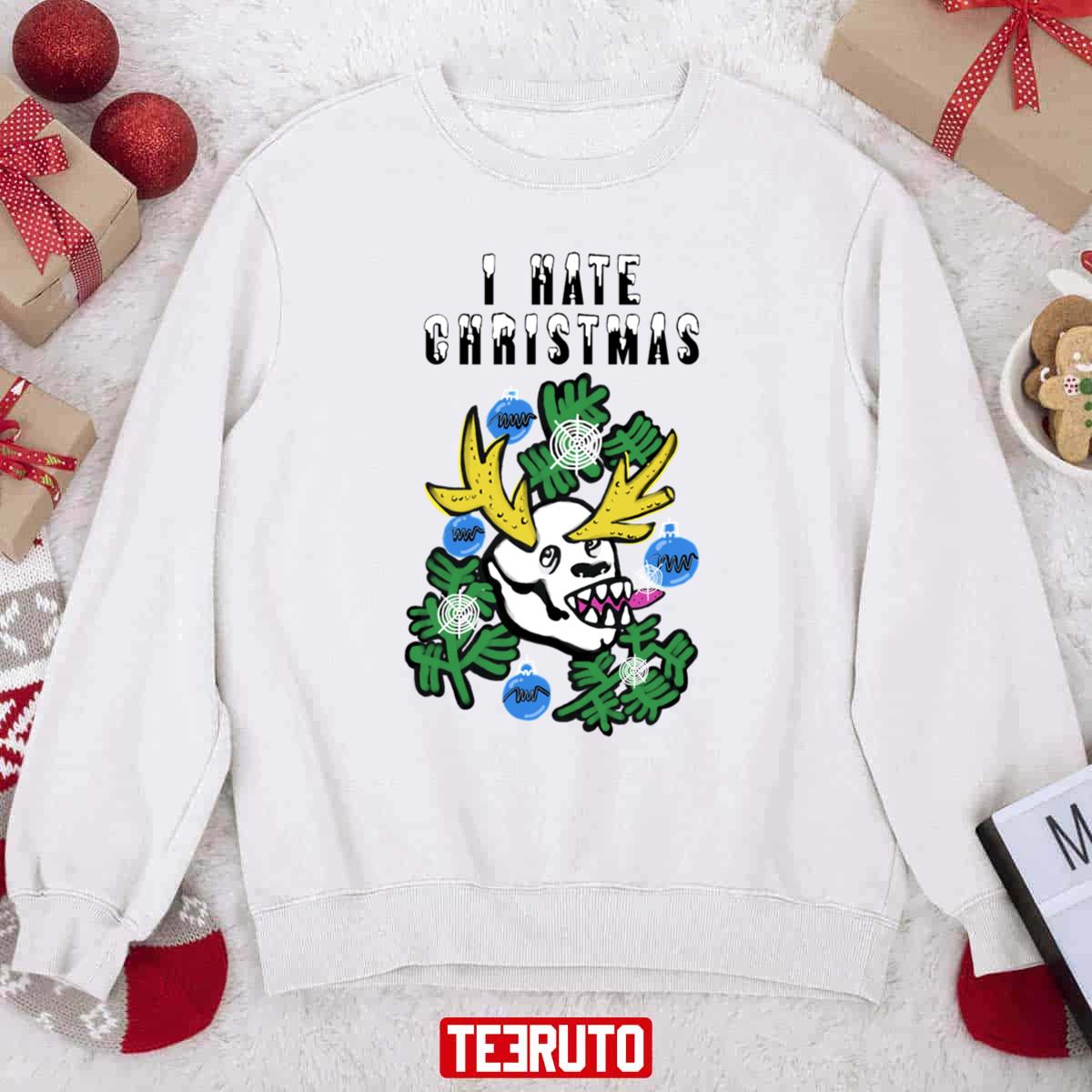 Anti Christmas I Hate Christmas Unisex Sweatshirt