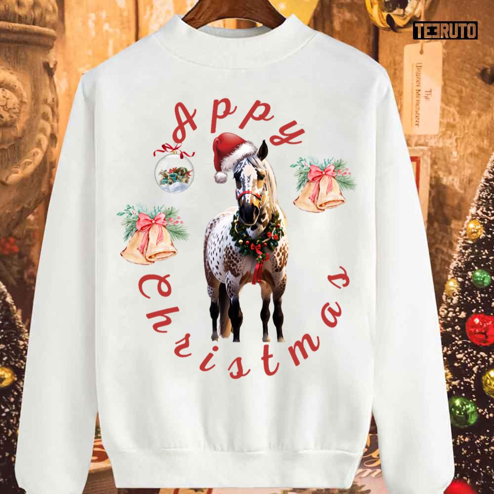 Appaloosa Christmas Animated Sweatshirt Teeruto