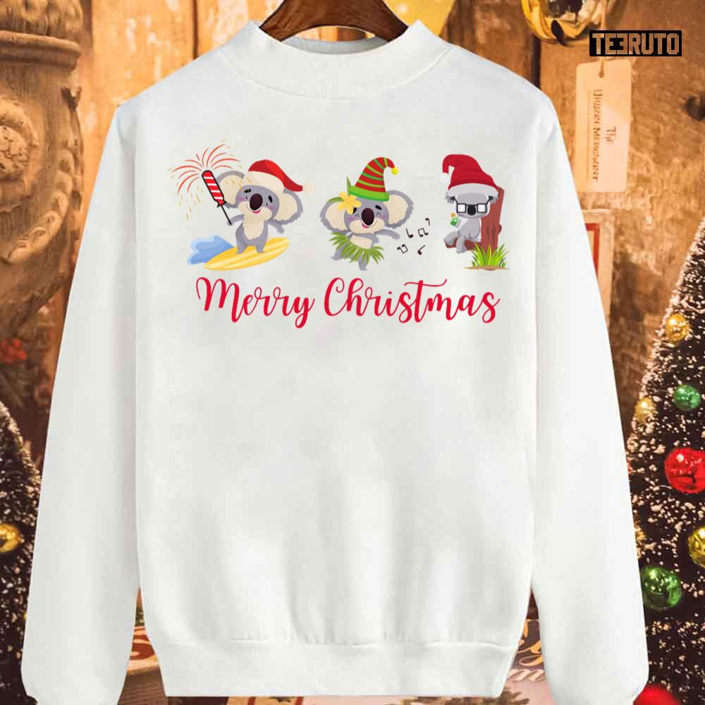 Australian Christmas With Merry Koalas Unisex Sweatshirt