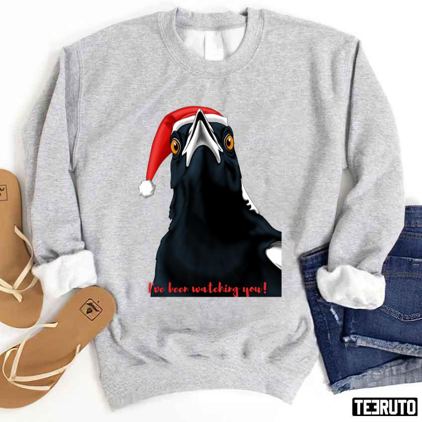 Australian Magpie Christmas Art Sweatshirt