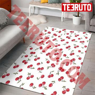 Baby Cherry Red Pattern Fruits Rug