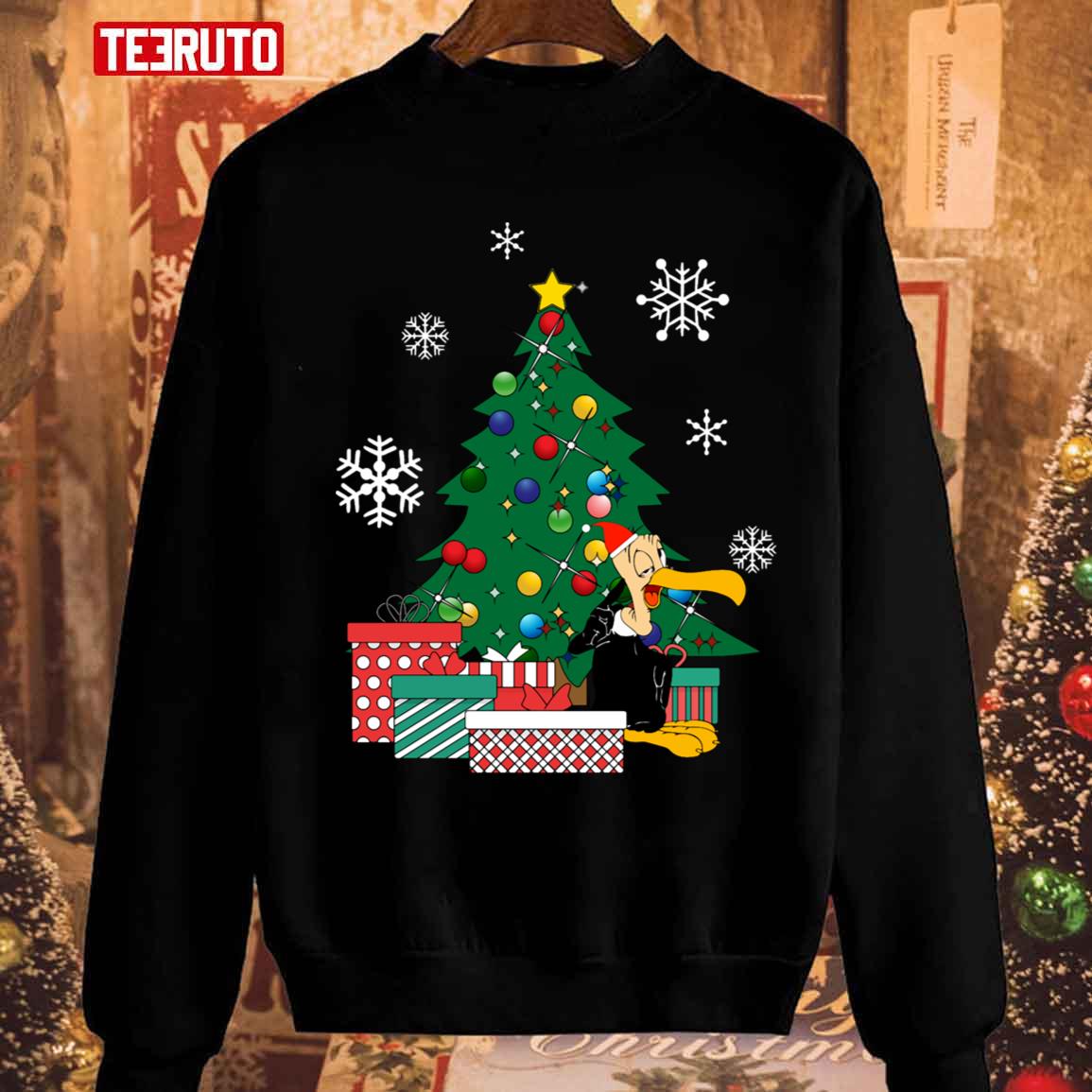 Beaky Buzzard Around The Christmas Tree Unisex Sweatshirt