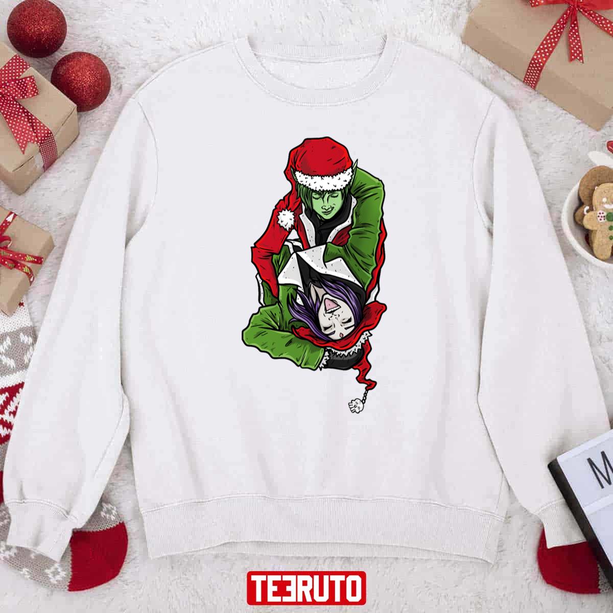 Beast Boy And Raven Holidays Sweatshirt