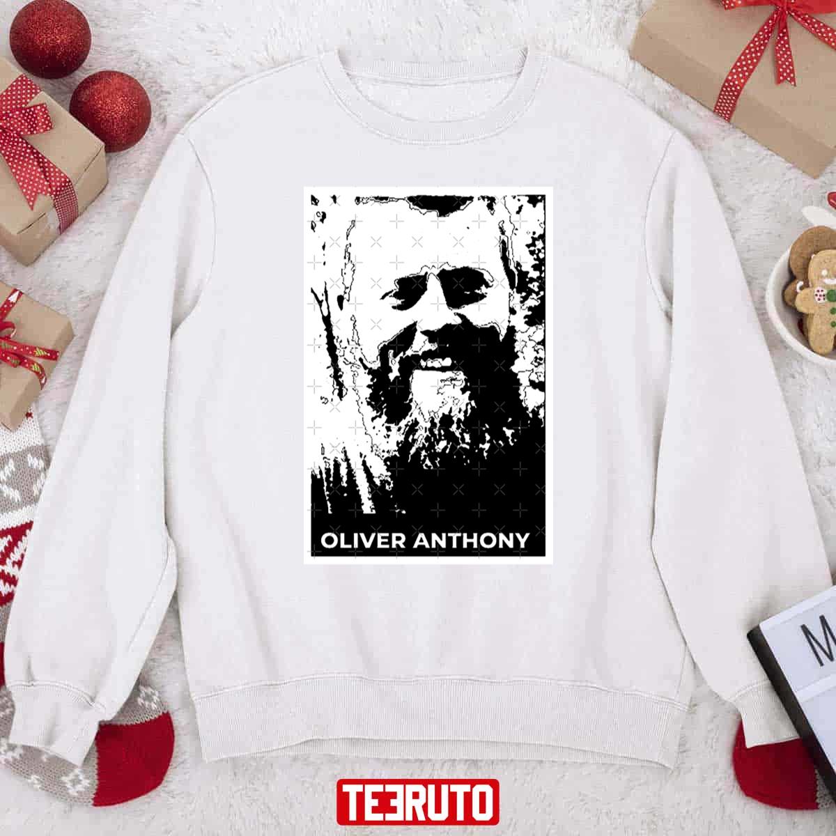 Black And White Oliver Anthony Unisex Sweatshirt