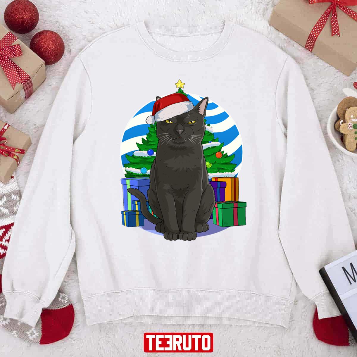 Bombay Cat Santa Christmas Tree Unisex Sweatshirt