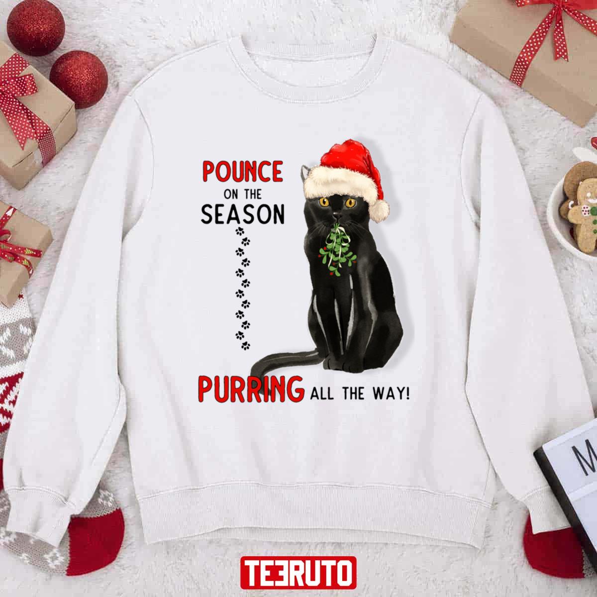 Bombay Cat With Mistletoe Fun Holiday Unisex Sweatshirt