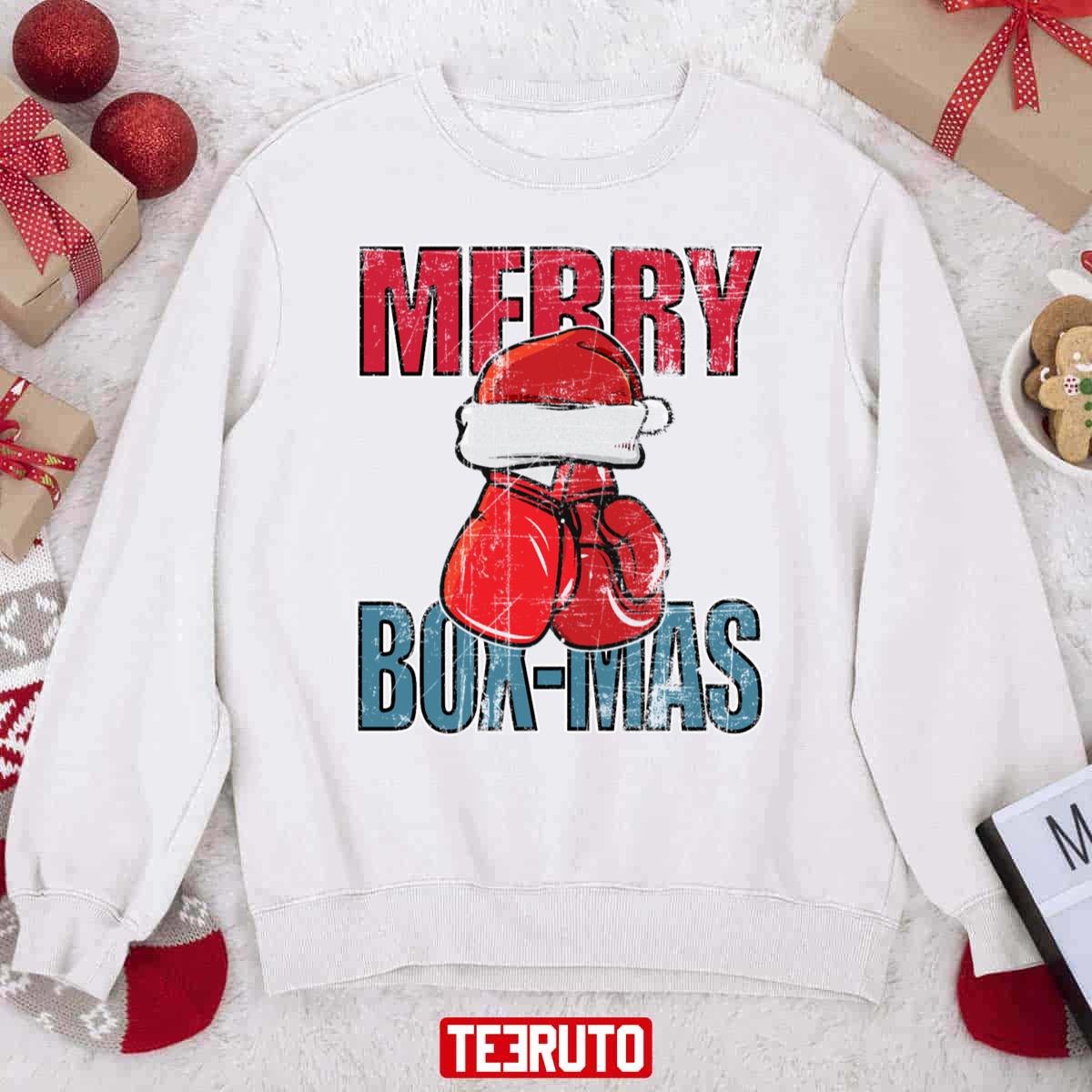 Boxing Christmas Merry Box Mas Boxing Unisex Sweatshirt