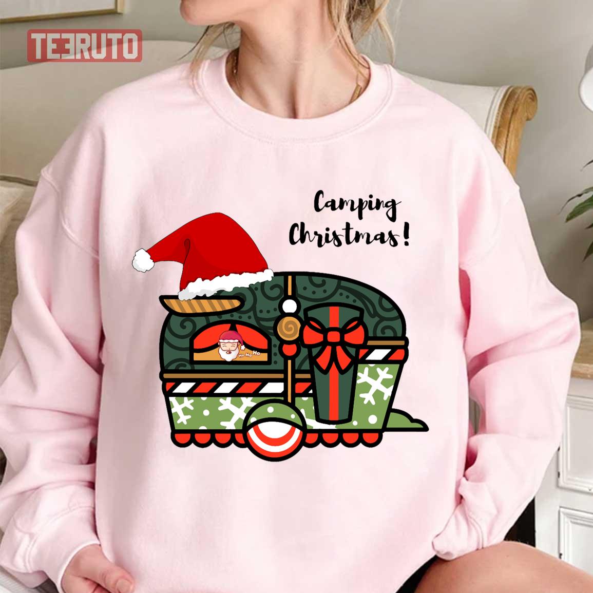 Camping Christmas Santa’s Caravan Unisex Sweatshirt