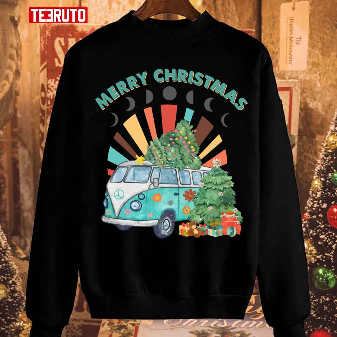 Camping Hippie Christmas 2023 Unisex Sweatshirt