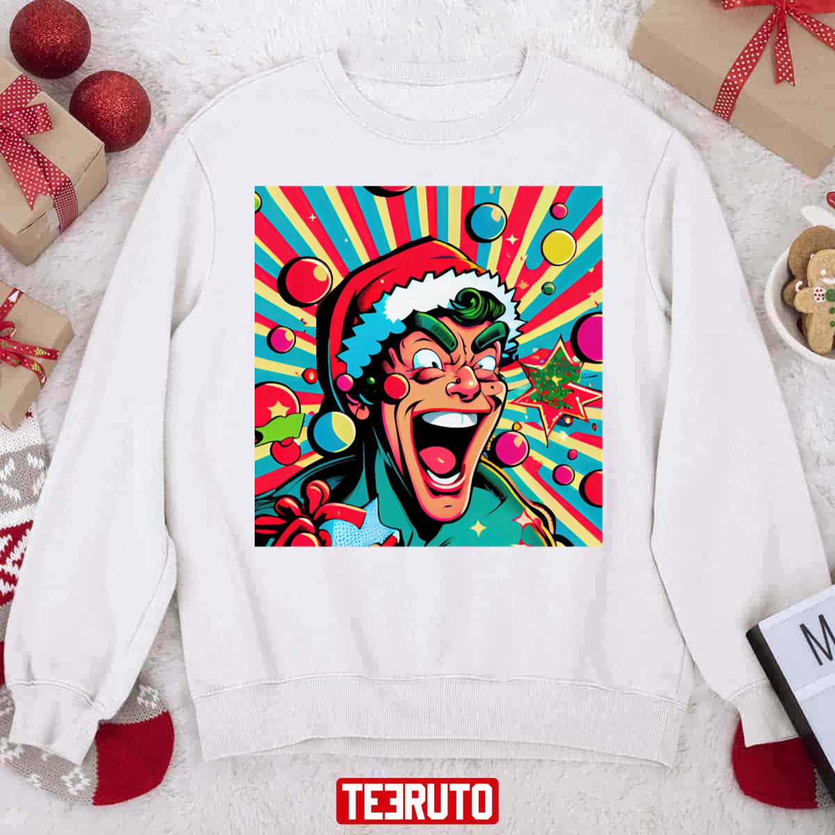 Christmas Crazy Superhero Unisex Sweatshirt