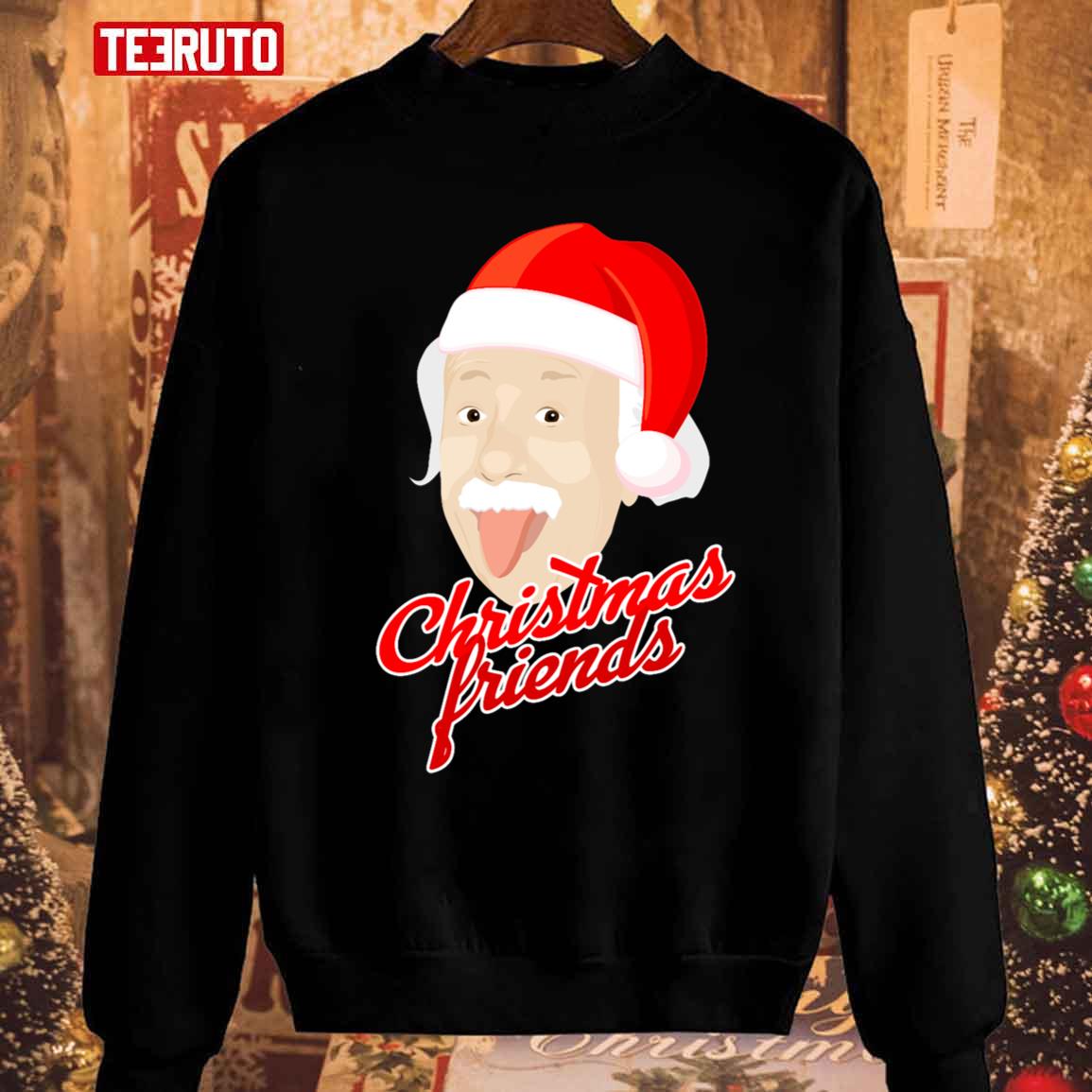 Christmas Friends Einstein Unisex Sweatshirt